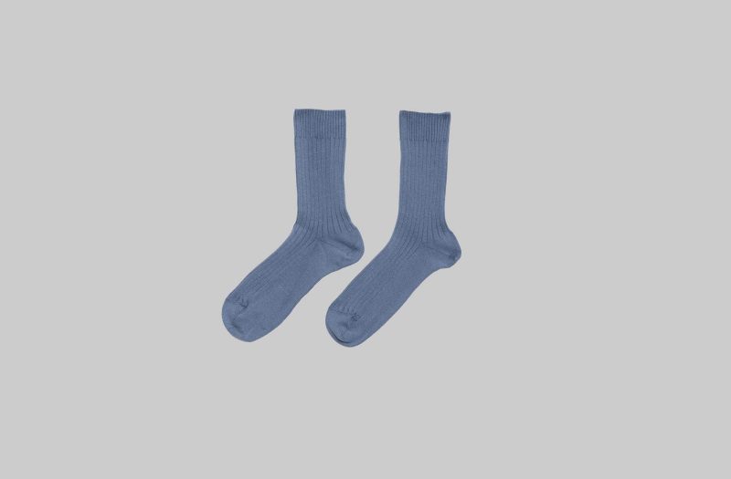Rib Overankle Socks - Bass blue / Base Range