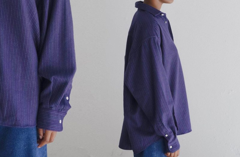 Claude Shirt -  Base Range / Purple stripe