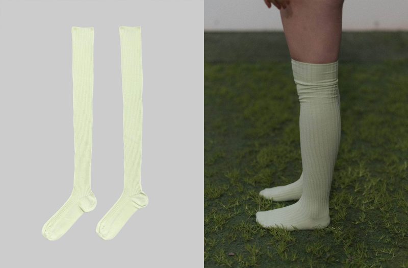Overknee Socks - Kir green/ Base Range