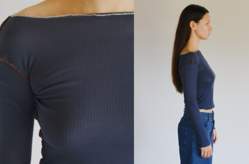 Vein Long sleeve/ Preston Blue - Base Range (pre order)