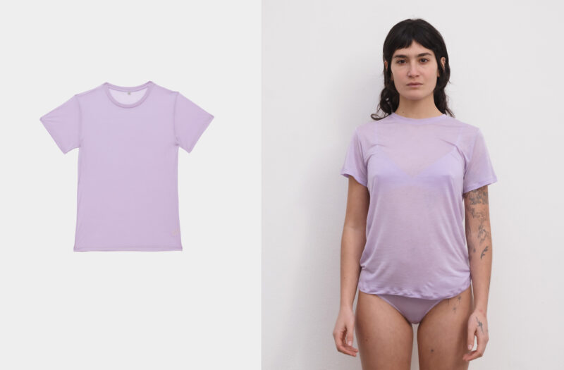 Tee Shirt -  Lyocell /One Purple - Base Range