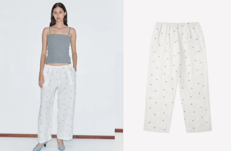 LINEN EASE TROUSER - Deiji Studios