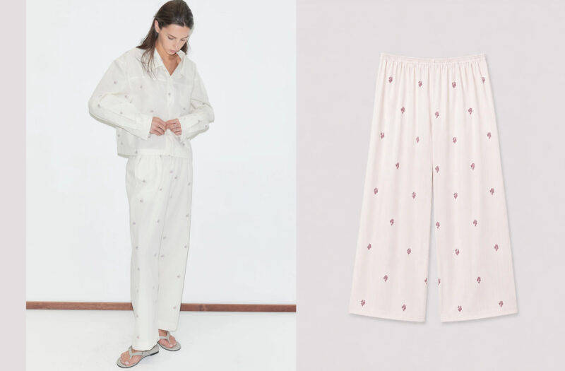 EASE TROUSER in floral stripe - Deiji Studios (pre order)