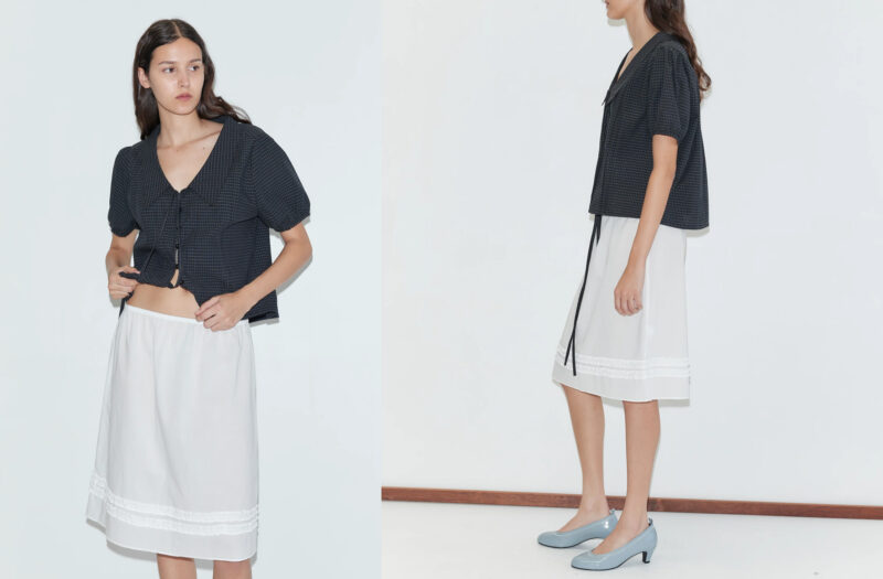 DAYTIME SKIRT/ white - Deiji Studios (pre order)