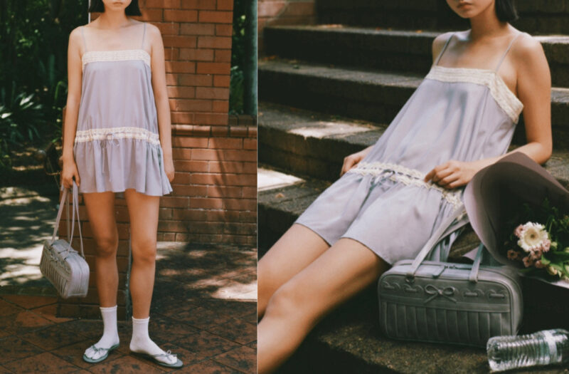 Lace Ribbon dress - MY MUM MADE IT